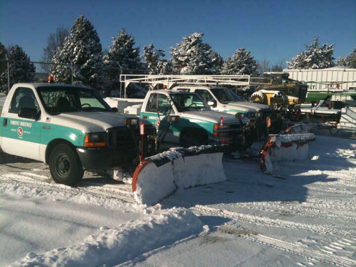 Trucks fitted for snow removal, Twin Falls, ID